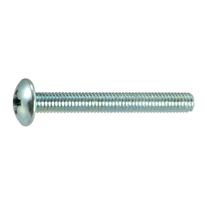 3mm-0.5 x 25mm Zinc Plated Class 4.8 Steel Coarse Thread Phillips Truss Head Machine Screws