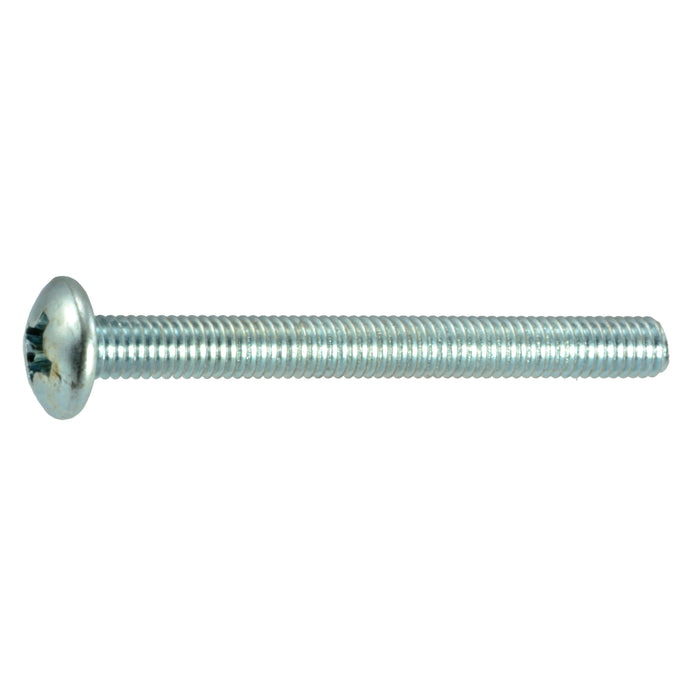 3mm-0.5 x 30mm Zinc Plated Class 4.8 Steel Coarse Thread Phillips Truss Head Machine Screws
