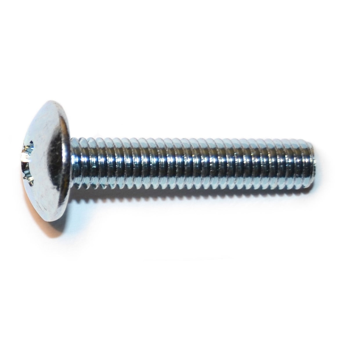 6mm-1.0 x 30mm Zinc Plated Class 4.8 Steel Coarse Thread Phillips Truss Head Machine Screws