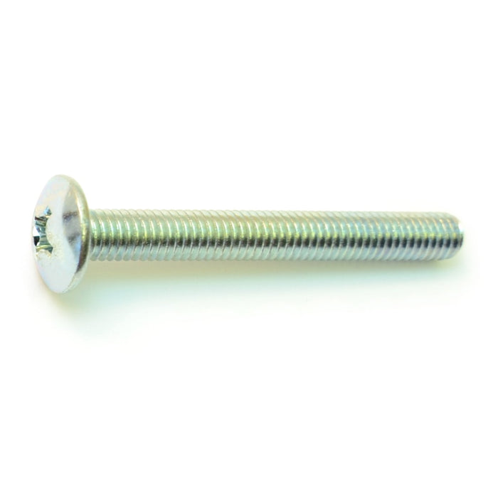 6mm-1.0 x 50mm Zinc Plated Class 4.8 Steel Coarse Thread Phillips Truss Head Machine Screws