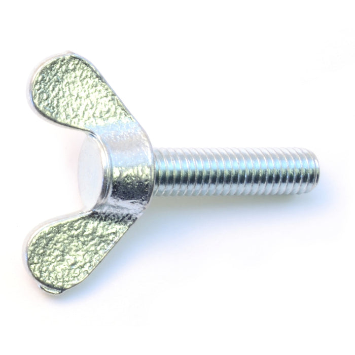 8mm-1.25 x 30mm Zinc Plated Steel Coarse Thread Thumb Screws