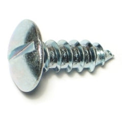 #14 x 3/4" Zinc Plated Steel Slotted Round Head Automotive Trim Sheet Metal Screws