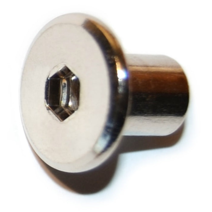 1/4"-20 x 1/2" Nickel Plated Steel Coarse Thread Joint Connector Caps