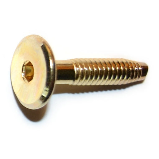 1/4"-20 x 1.18" Brass Plated Steel Coarse Thread Joint Connector Bolts