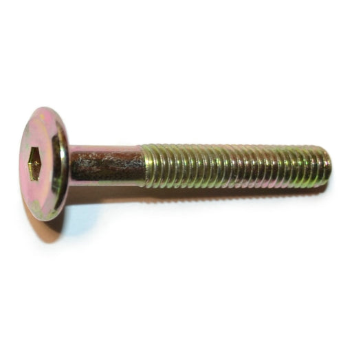6mm-1.00 x 40mm Zinc Plated Steel Coarse Thread Joint Connector Bolts