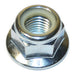 16mm-2.0 Zinc Plated Class 8 Steel Coarse Thread Flange Nylon Insert Lock Nuts