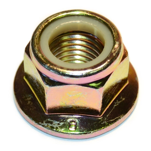 20mm-2.5 Zinc Plated Class 8 Steel Coarse Thread Flange Nylon Insert Lock Nuts