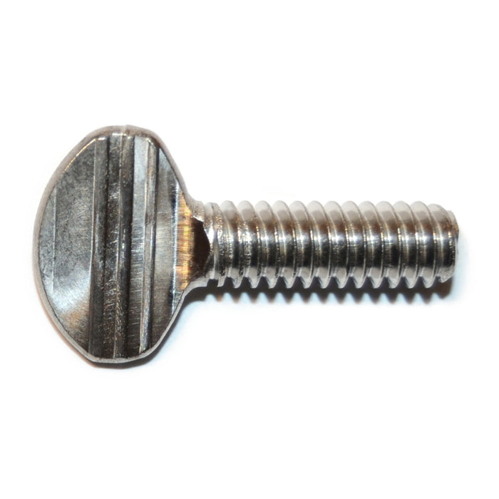 1/4"-20 x 3/4" 18-8 Stainless Steel Coarse Thread Spade Head Thumb Screws