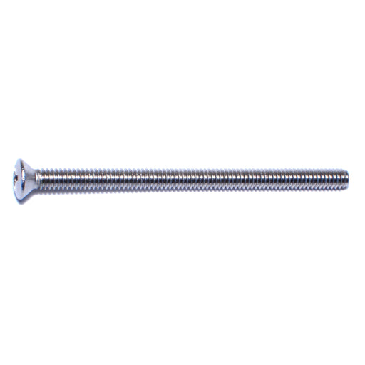 1/4"-20 x 4" 18-8 Stainless Steel Coarse Thread Phillips Oval Head Machine Screws