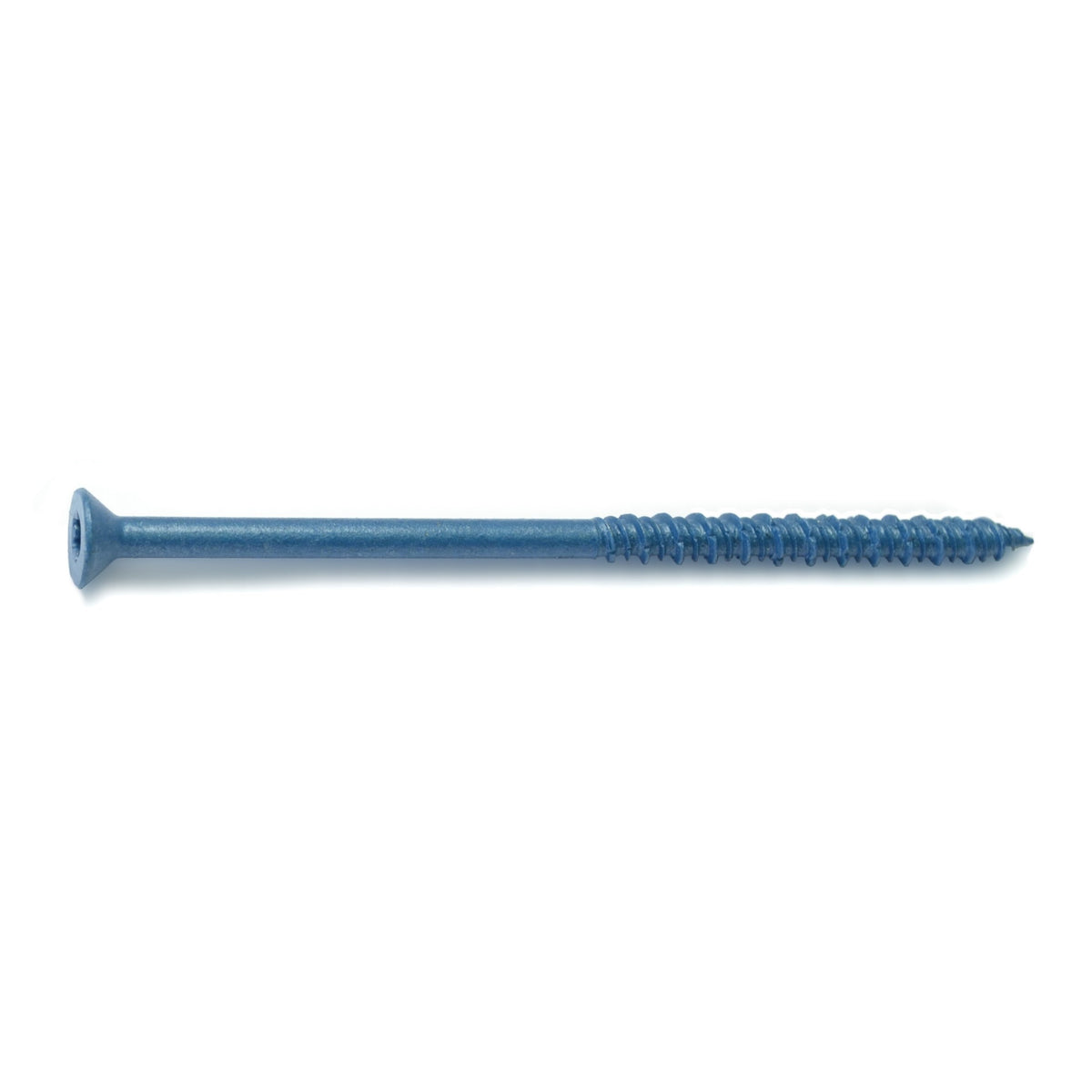 3/16" x 4" Blue Ruspert Coated Steel Star Drive Flat Head TorqueMaster Masonry Screws