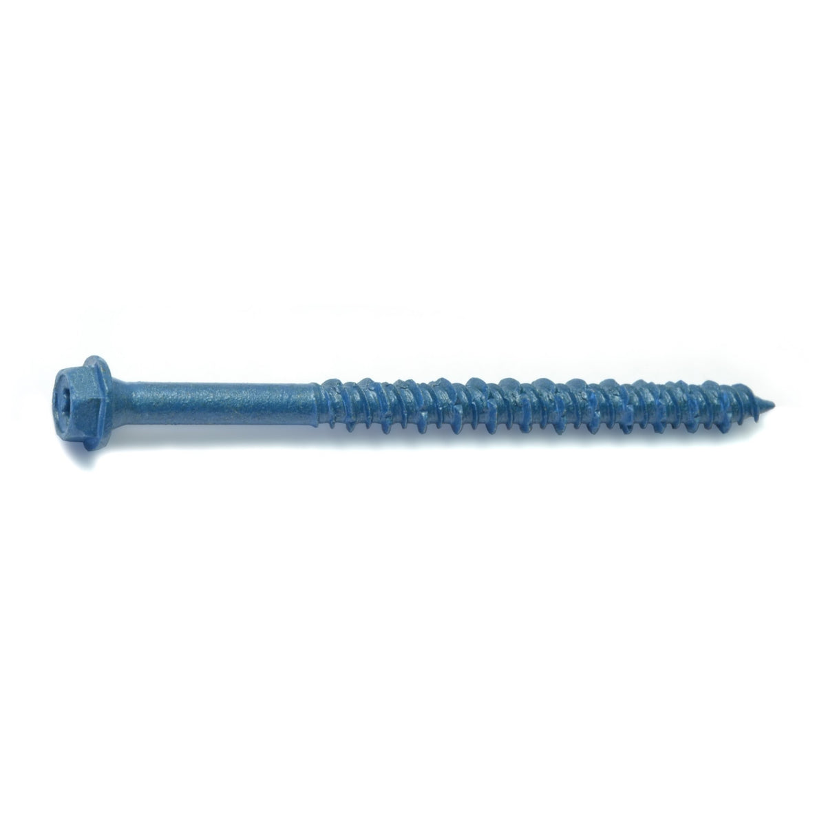 3/16" x 2-3/4" Blue Ruspert Coated Steel Star Drive Hex Washer Head TorqueMaster Masonry Screws