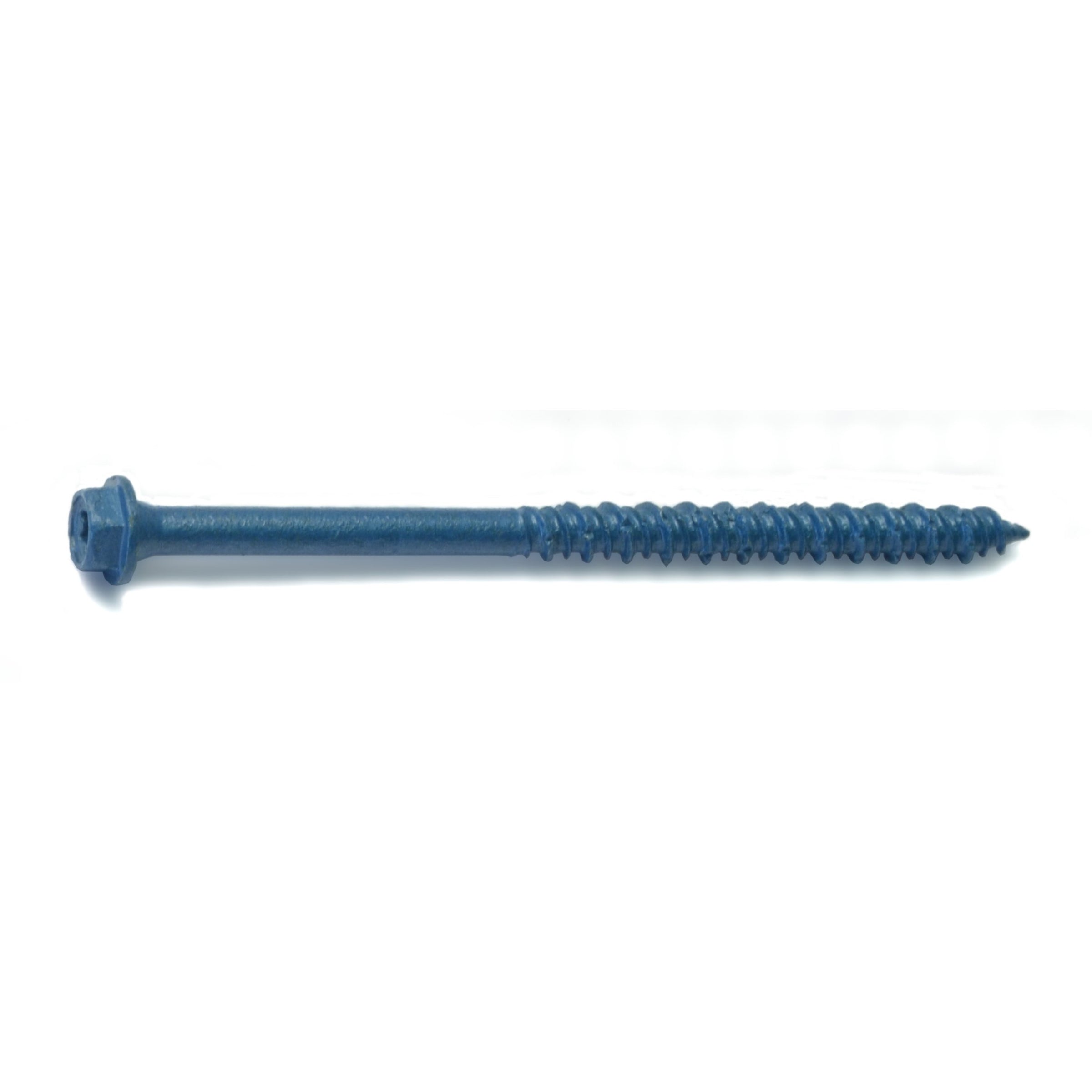 3/16" x 3-1/4" Blue Ruspert Coated Steel Star Drive Hex Washer Head TorqueMaster Masonry Screws