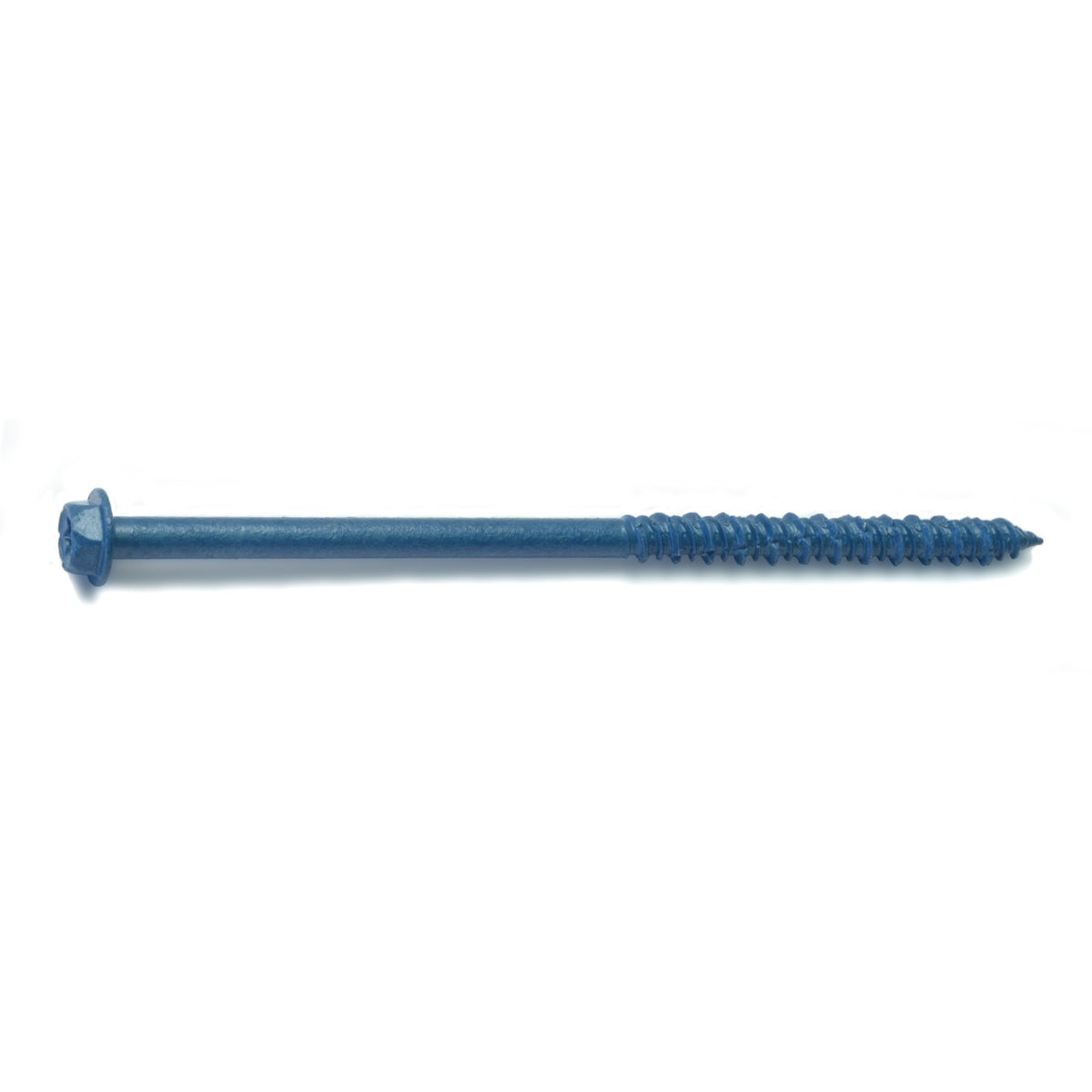 3/16" x 4" Blue Ruspert Coated Steel Star Drive Hex Washer Head TorqueMaster Masonry Screws