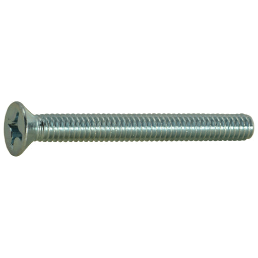 #12-24 x 2" Zinc Plated Steel Coarse Thread Phillips Flat Head Machine Screws