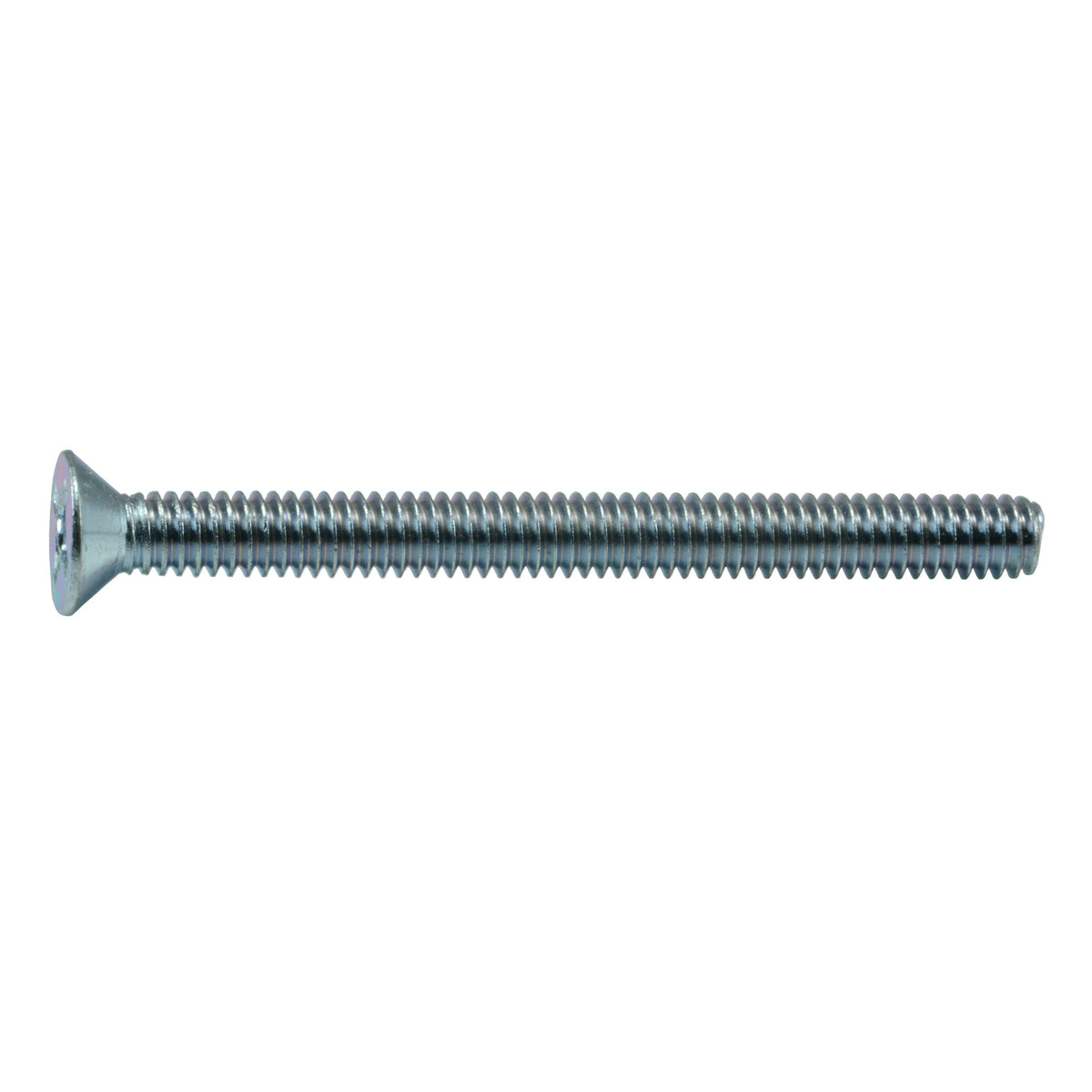 #12-24 x 2-1/2" Zinc Plated Steel Coarse Thread Phillips Flat Head Machine Screws