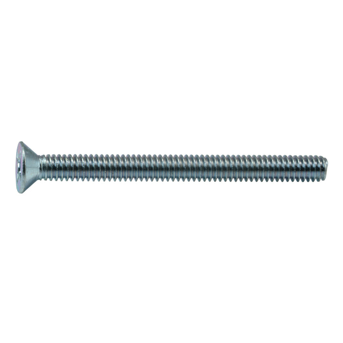 #12-24 x 2-1/2" Zinc Plated Steel Coarse Thread Phillips Flat Head Machine Screws