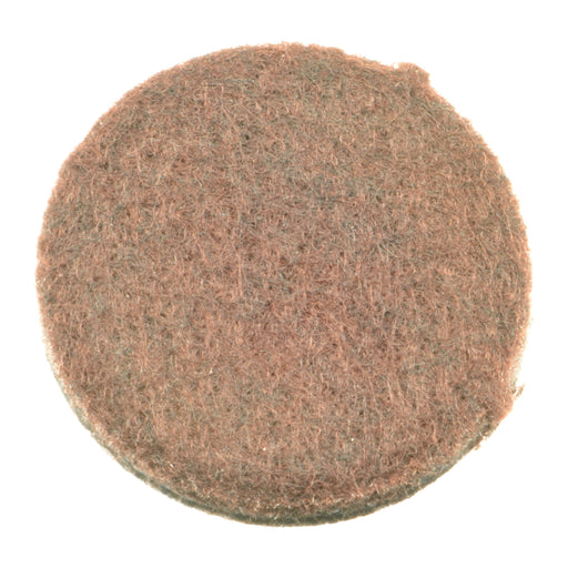 1" Round Brown Adhesive Felt Pad