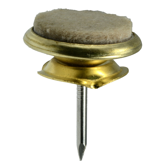 1" Felt Swivel Brass Tap-In Slide