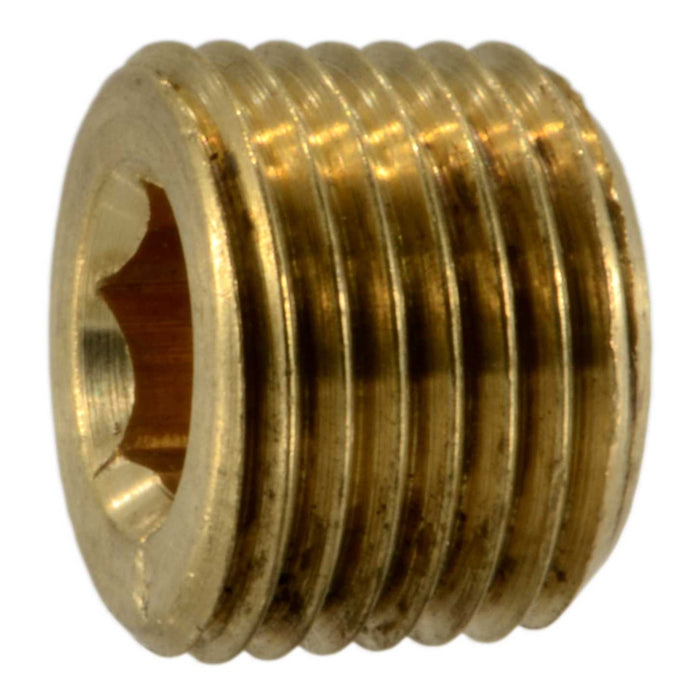 1/8" IP Brass Countersunk Plugs