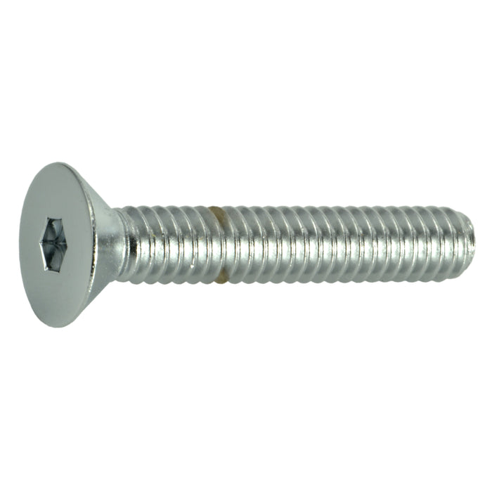 1/4"-20 x 1-1/2" Chrome Plated Steel Coarse Thread Flat Head Socket Cap Screws