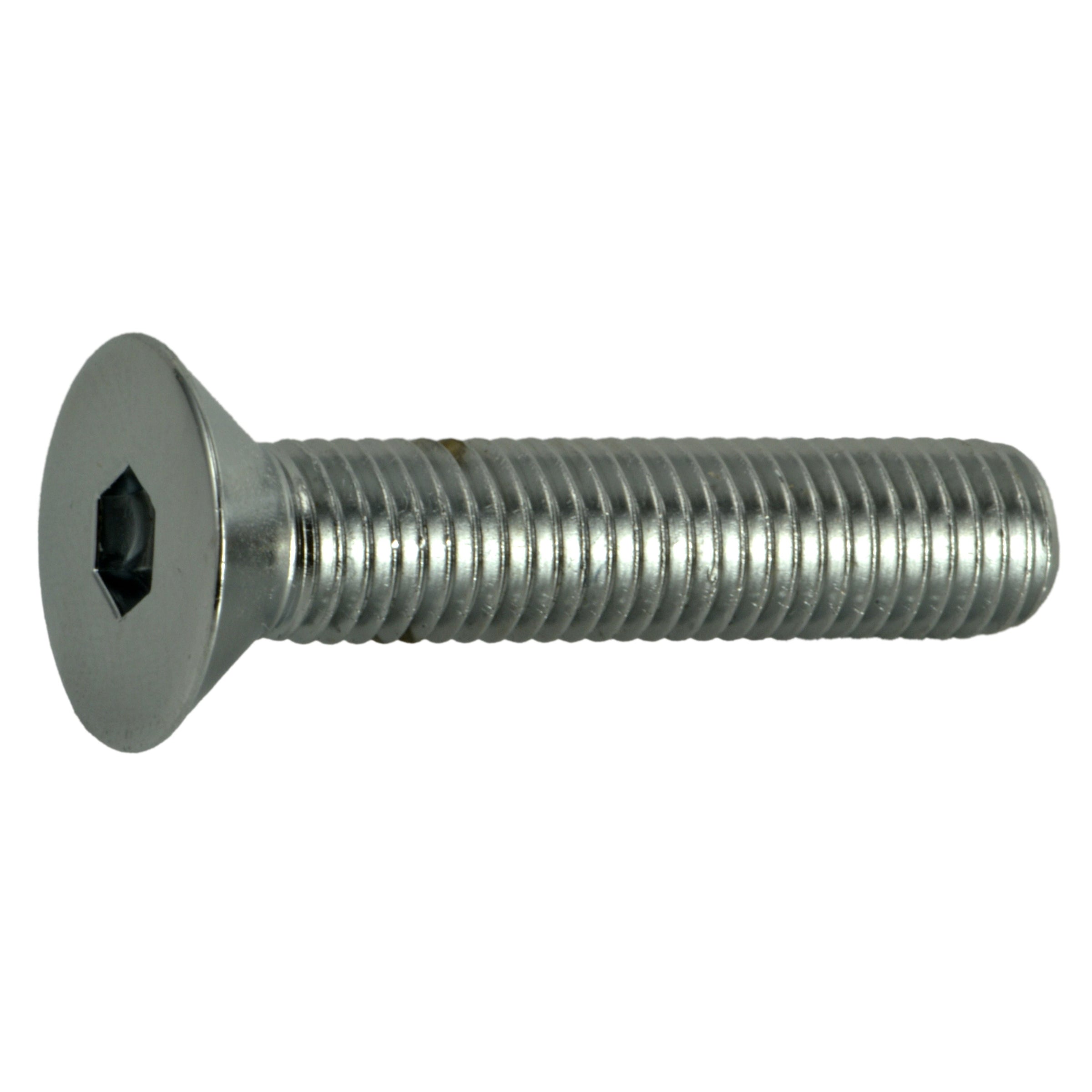 1/4"-28 x 1-1/4" Chrome Plated Steel Fine Thread Flat Head Socket Cap Screws