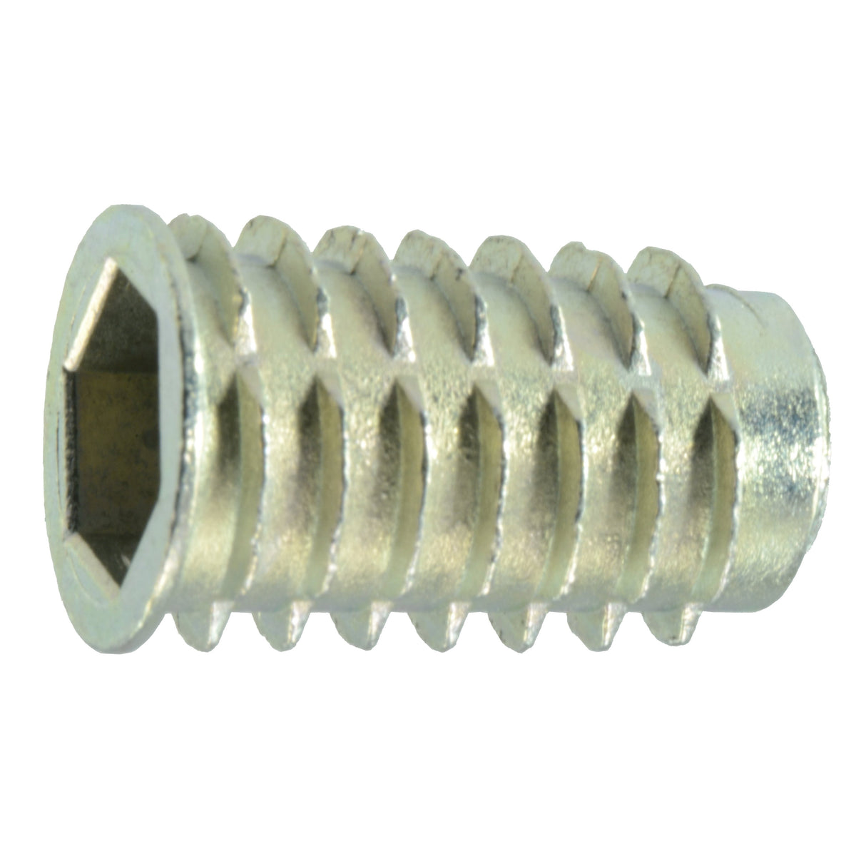 10mm-1.5 x 25mm Die Cast Zinc Coarse Thread Soft Wood Inserts (2 pcs ...