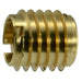 6mm-1.0 x 12.7mm Brass Coarse Thread Hard Wood Inserts