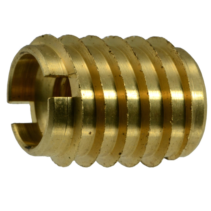 8mm-1.25 x 15.9mm Brass Coarse Thread Hard Wood Inserts