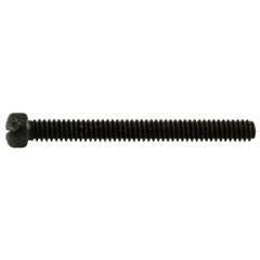 #3-48 x 1" Black Oxide Steel Coarse Thread Slotted Fillister Head Gun Screws