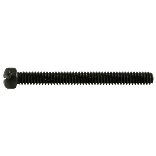 #3-48 x 1" Black Oxide Steel Coarse Thread Slotted Fillister Head Gun Screws