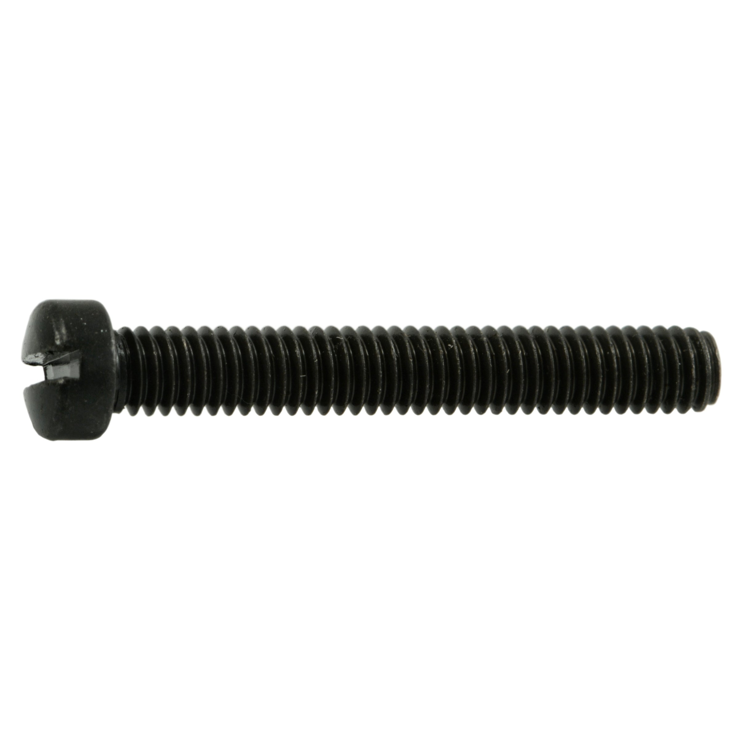 #6-40 x 1" Black Oxide Steel Fine Thread Slotted Fillister Head Gun Screws