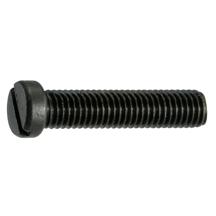 #8-40 x 3/4" Black Oxide Steel Fine Thread Slotted Fillister Head Gun Screws