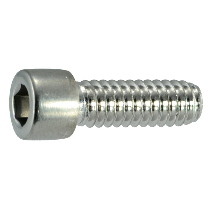 1/4"-20 x 3/4" Polished 18-8 Stainless Steel Coarse Thread Smooth Socket Cap Screws