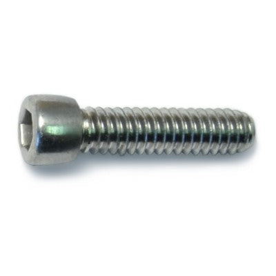 1/4"-20 x 1" Polished 18-8 Stainless Steel Coarse Thread Smooth Socket Cap Screws