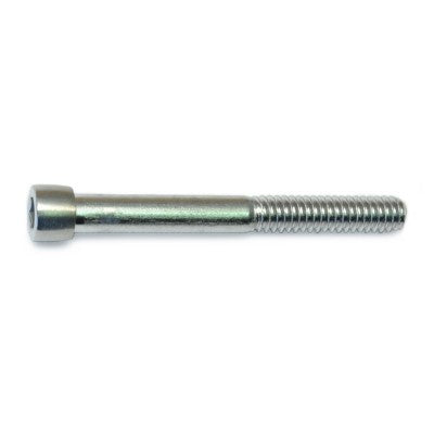 1/4"-20 x 2-1/4" Polished 18-8 Stainless Steel Coarse Thread Smooth Socket Cap Screws
