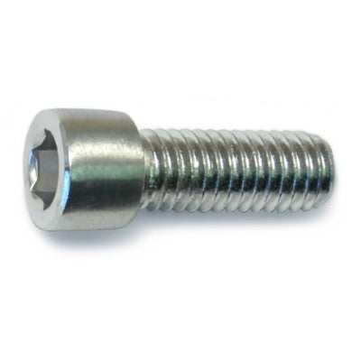 3/8"-16 x 1" Polished 18-8 Stainless Steel Coarse Thread Smooth Socket Cap Screws