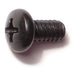 #10-24 x 3/8" Black Oxide Steel Coarse Thread Phillips Pan Head Machine Screws