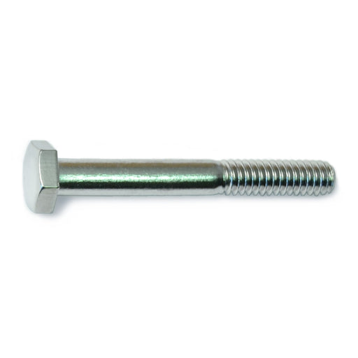 1/4"-20 x 2" Polished 18-8 Stainless Steel Coarse Thread Hex Cap Screws