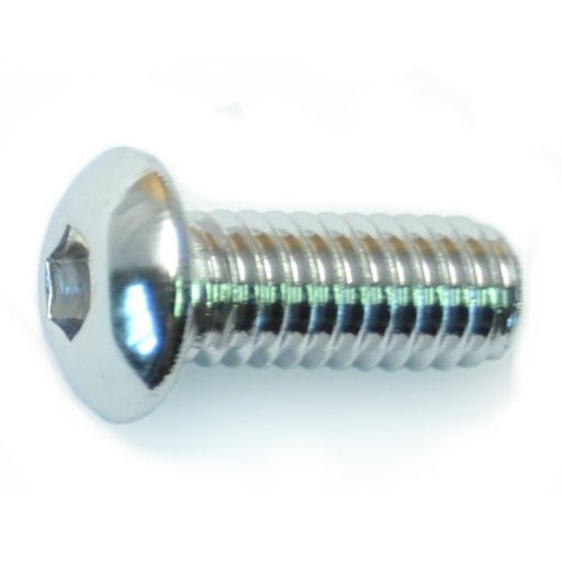 5/16"-18 x 3/4" Polished 18-8 Stainless Steel Coarse Thread Button Head Socket Cap Screws
