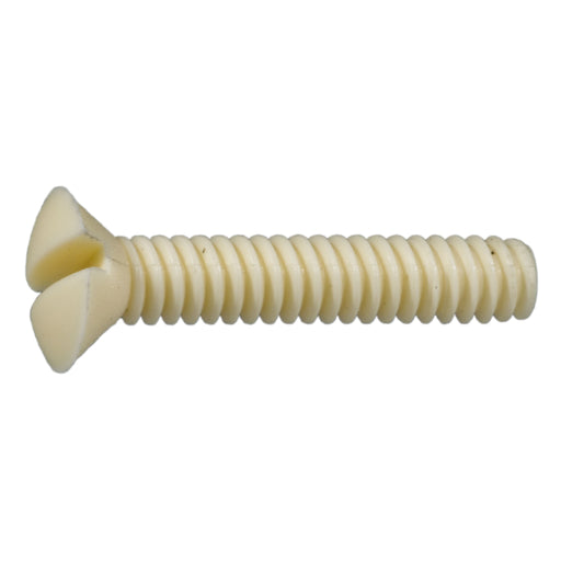 #6-32 x 3/4" Ivory Colored Slotted Oval Head Coarse Threaded Switch Plate Screws