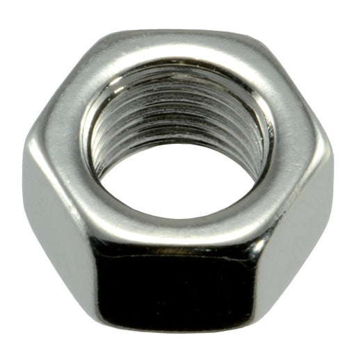 3/8"-24 Polished 18-8 Stainless Steel Grade 5 Fine Thread Hex Nuts