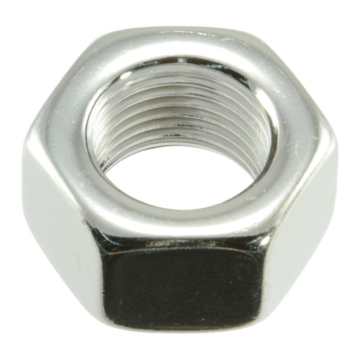 5/8"-18 Polished 18-8 Stainless Steel Grade 5 Fine Thread Hex Nuts