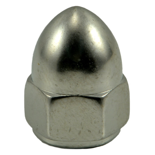 1/4"-20 Polished 18-8 Stainless Steel Coarse Thread Acorn Nuts