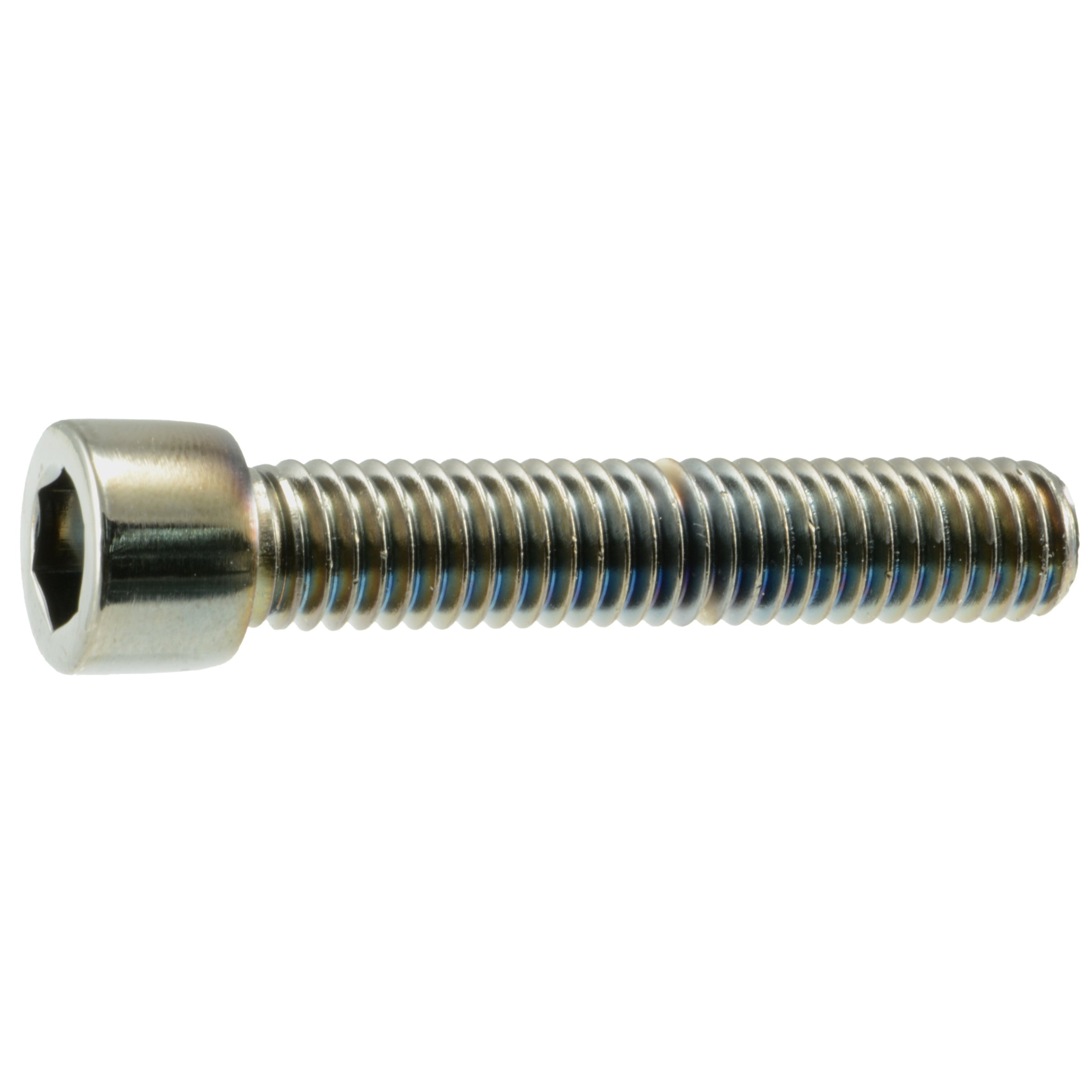 3/8"-16 x 2" Black Chrome Plated Steel Coarse Thread Smooth Socket Cap Screws