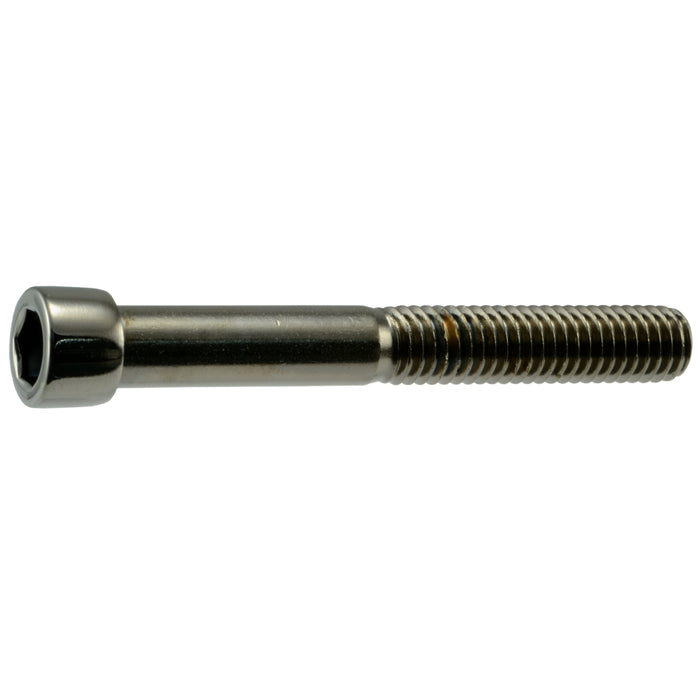 3/8"-16 x 3" Black Chrome Plated Steel Coarse Thread Smooth Socket Cap Screws