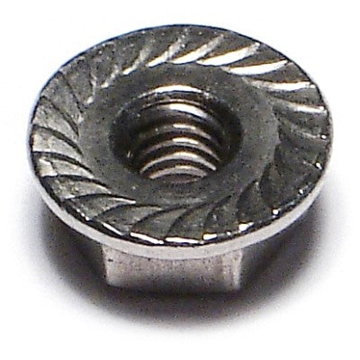 #8-32 18-8 Stainless Steel Coarse Thread Serrated Lock Nuts