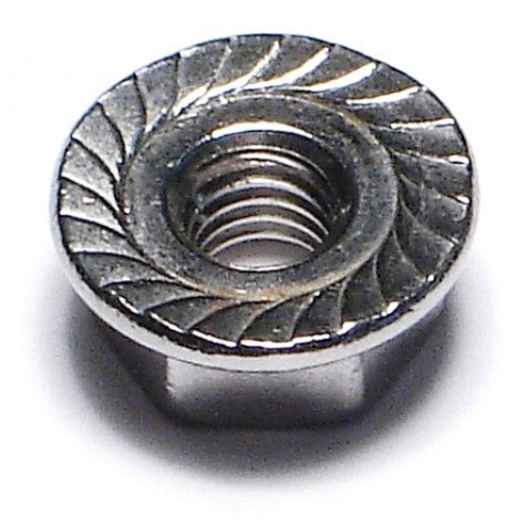 #10-32 18-8 Stainless Steel Fine Thread Serrated Lock Nuts