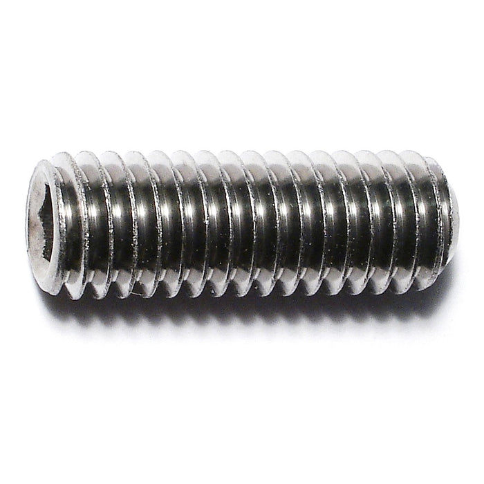 7/16"-14 x 1-1/4" 18-8 Stainless Steel Coarse Thread Hex Socket Headless Set Screws