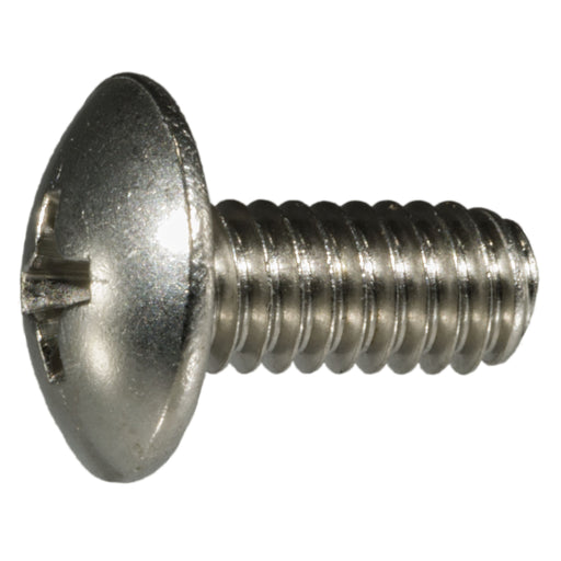 #8-32 x 3/8" 18-8 Stainless Steel Coarse Thread Phillips Truss Head Machine Screws