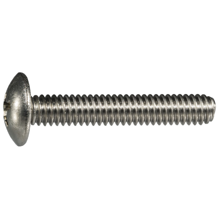 #8-32 x 1" 18-8 Stainless Steel Coarse Thread Phillips Truss Head Machine Screws